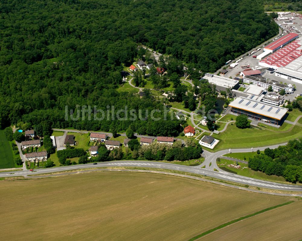 Luftbild Rheinau - Dorf - Ansicht am Rande von Waldgebieten in Rheinau im Bundesland Baden-Württemberg, Deutschland