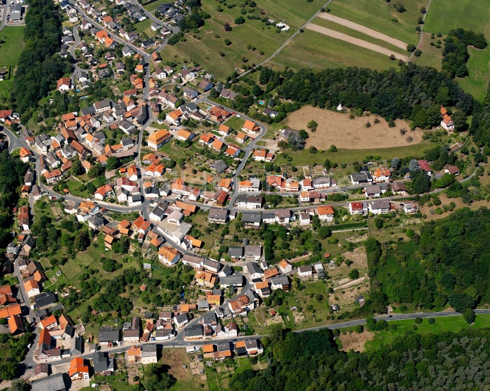 Luftbild Rimhorn - Dorf - Ansicht am Rande Waldgebieten in Rimhorn im Bundesland Hessen, Deutschland