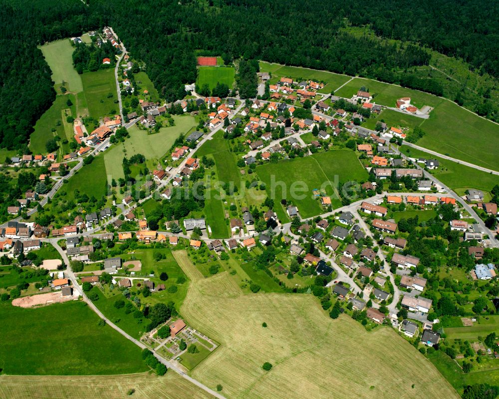 Luftbild Rotensol - Dorf - Ansicht am Rande von Waldgebieten in Rotensol im Bundesland Baden-Württemberg, Deutschland