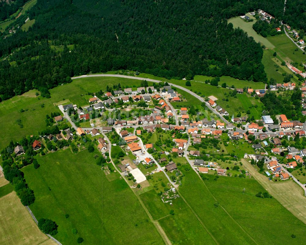 Luftaufnahme Rotensol - Dorf - Ansicht am Rande von Waldgebieten in Rotensol im Bundesland Baden-Württemberg, Deutschland