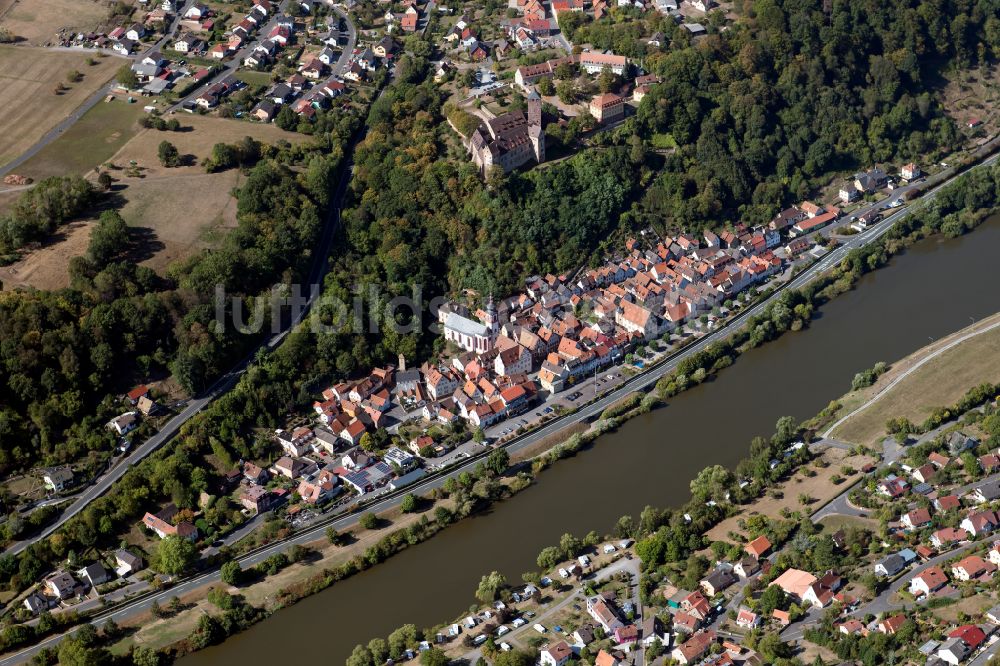 Luftaufnahme Rothenfels - Dorf - Ansicht am Rande von Waldgebieten in Rothenfels im Bundesland Bayern, Deutschland