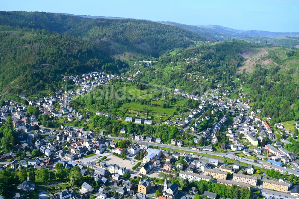 Luftaufnahme Steinach - Dorf - Ansicht am Rande von Waldgebieten in Steinach im Bundesland Thüringen, Deutschland