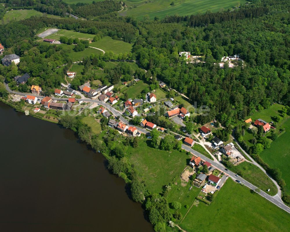 Luftbild Stiege - Dorf - Ansicht am Rande von Waldgebieten in Stiege im Bundesland Sachsen-Anhalt, Deutschland