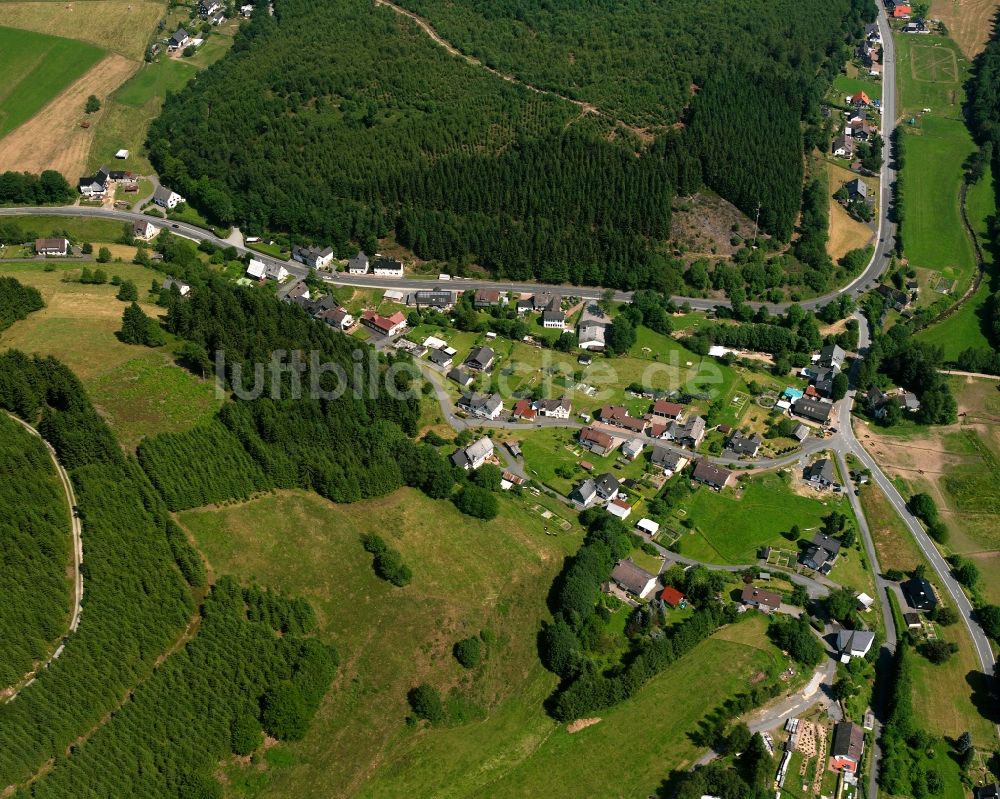 Volkholz von oben - Dorf - Ansicht am Rande Waldgebieten in Volkholz im Bundesland Nordrhein-Westfalen, Deutschland