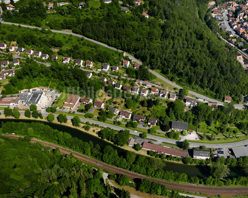 Luftbild Wildberg - Dorf - Ansicht am Rande von Waldgebieten in Wildberg im Bundesland Baden-Württemberg, Deutschland