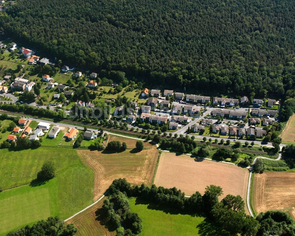 Luftbild Zell - Dorf - Ansicht am Rande Waldgebieten in Zell im Bundesland Hessen, Deutschland