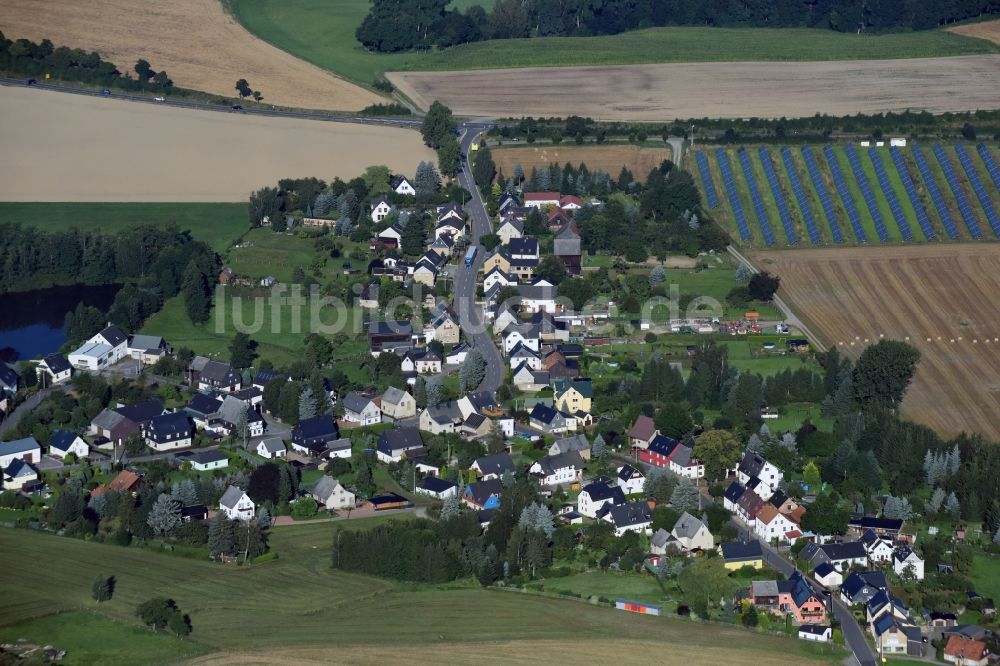 Raum aus der Vogelperspektive: Dorf - Ansicht von Raum im Bundesland Sachsen