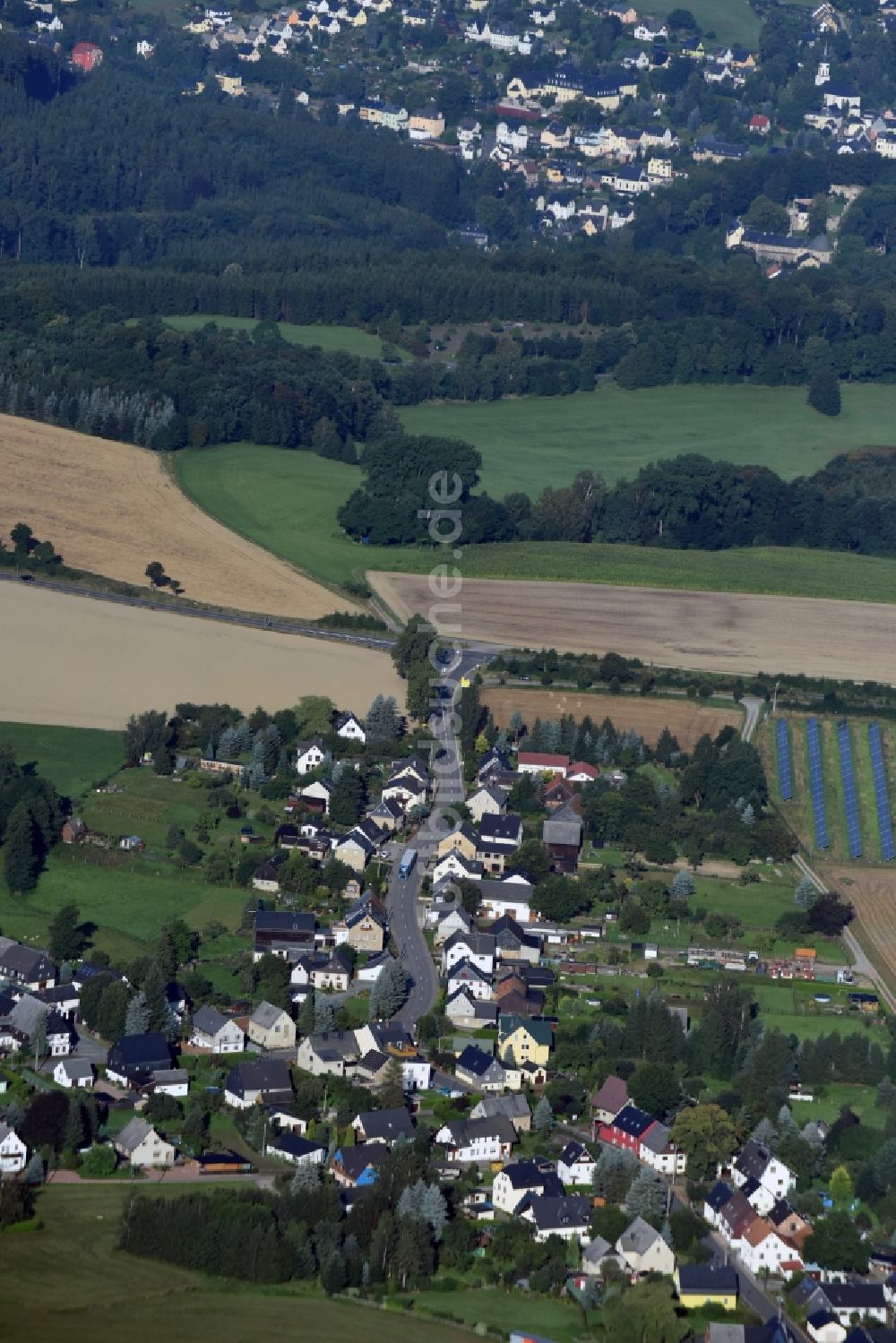 Luftbild Raum - Dorf - Ansicht von Raum im Bundesland Sachsen