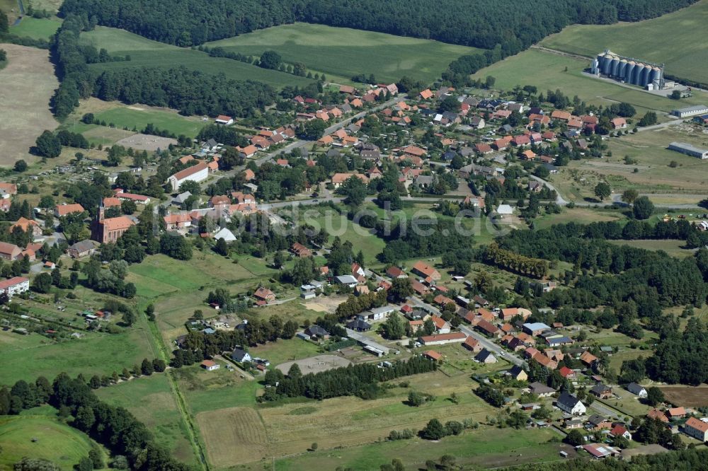 Luftbild Redefin - Dorf - Ansicht von Redefin im Bundesland Mecklenburg-Vorpommern