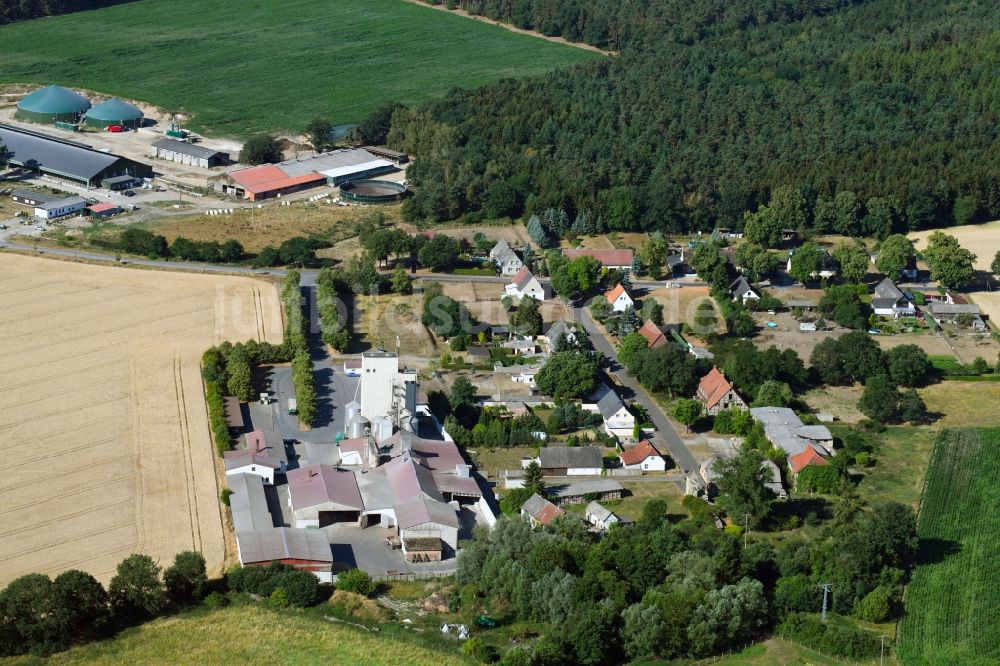 Rittleben aus der Vogelperspektive: Dorf - Ansicht in Rittleben im Bundesland Sachsen-Anhalt, Deutschland