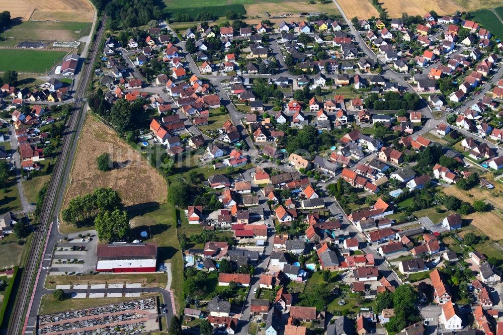 Luftbild Rountzenheim - Dorf - Ansicht in Rountzenheim in Grand Est, Frankreich