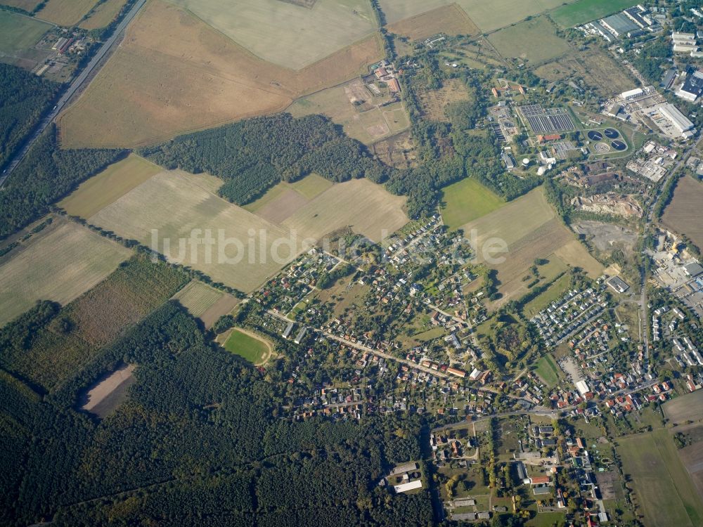 Luftbild Teltow - Dorf - Ansicht von Ruhlsdorf im Bundesland Brandenburg