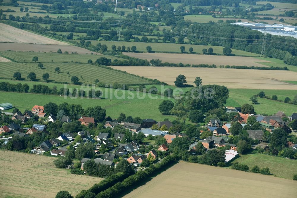 Luftbild Sahms - Dorf - Ansicht von Sahms im Bundesland Schleswig-Holstein