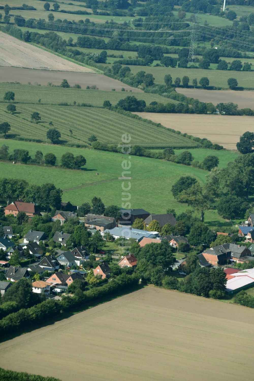 Sahms von oben - Dorf - Ansicht von Sahms im Bundesland Schleswig-Holstein