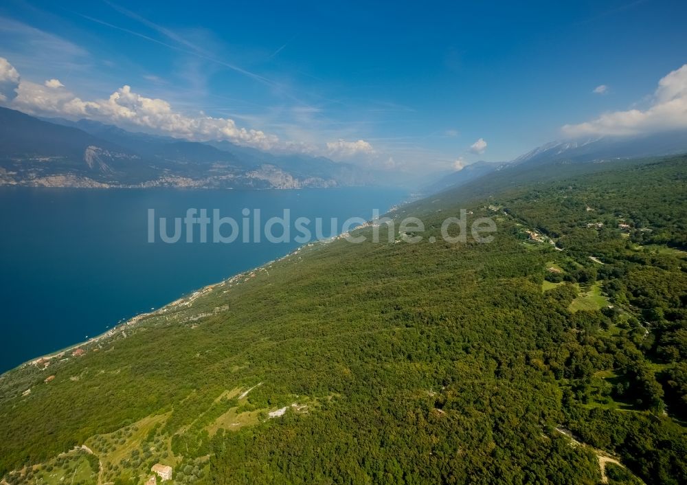 San Zeno von oben - Dorf - Ansicht von San Zeno in Veneto, Italien