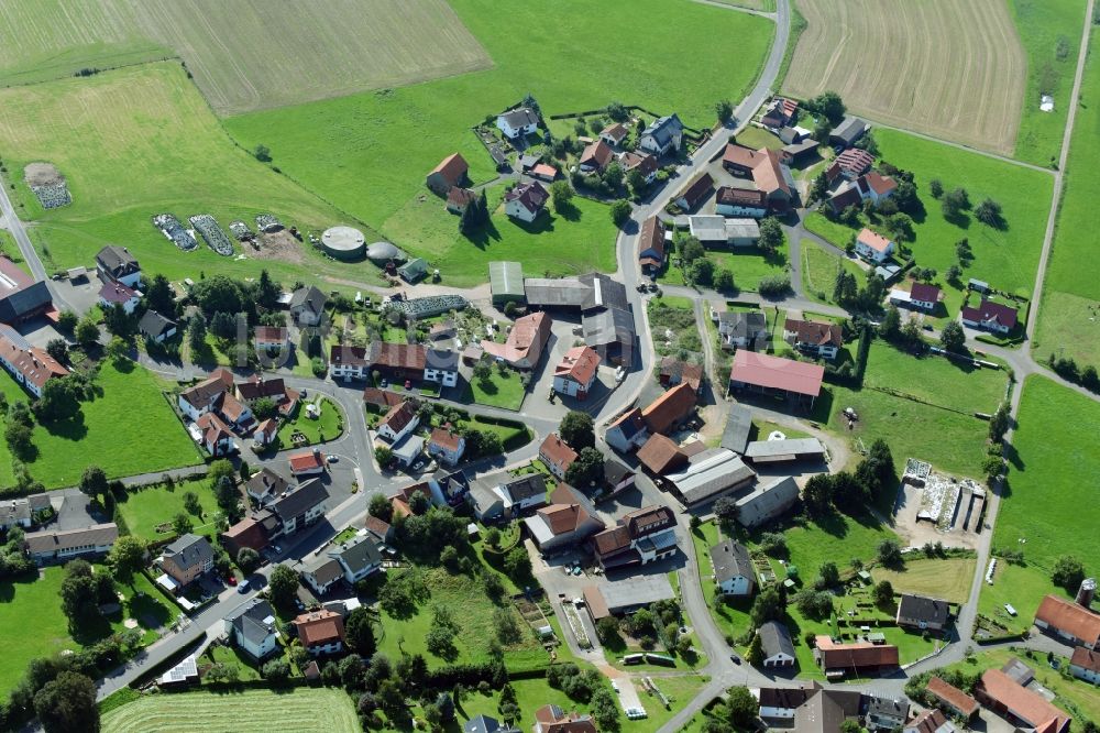 Sarrod aus der Vogelperspektive: Dorf - Ansicht in Sarrod im Bundesland Hessen, Deutschland