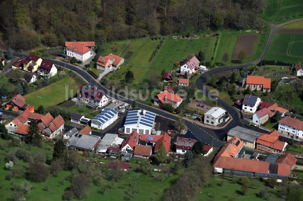 Luftaufnahme Schierschwende - Dorf - Ansicht von Schierschwende im Bundesland Thüringen