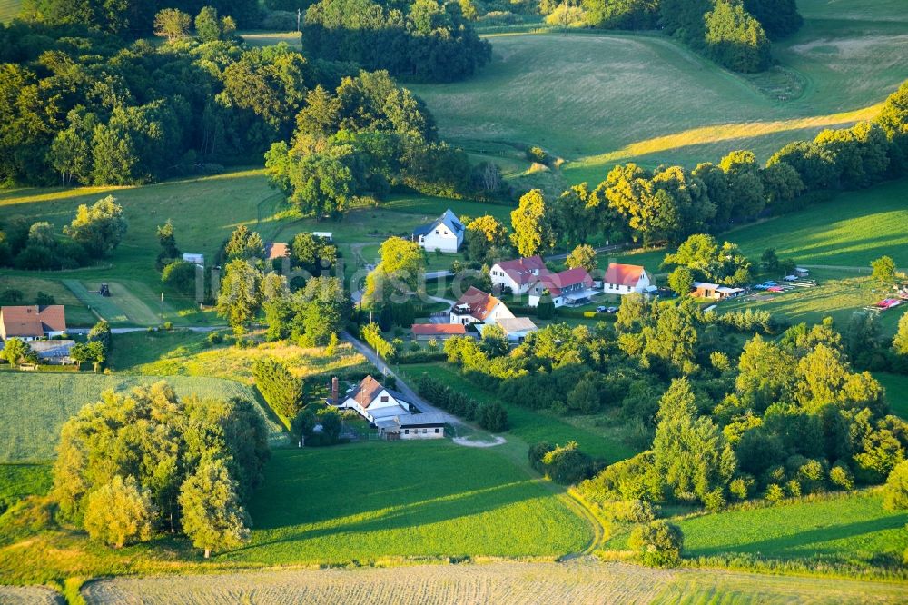 Schillersdorf von oben - Dorf - Ansicht in Schillersdorf im Bundesland Mecklenburg-Vorpommern, Deutschland