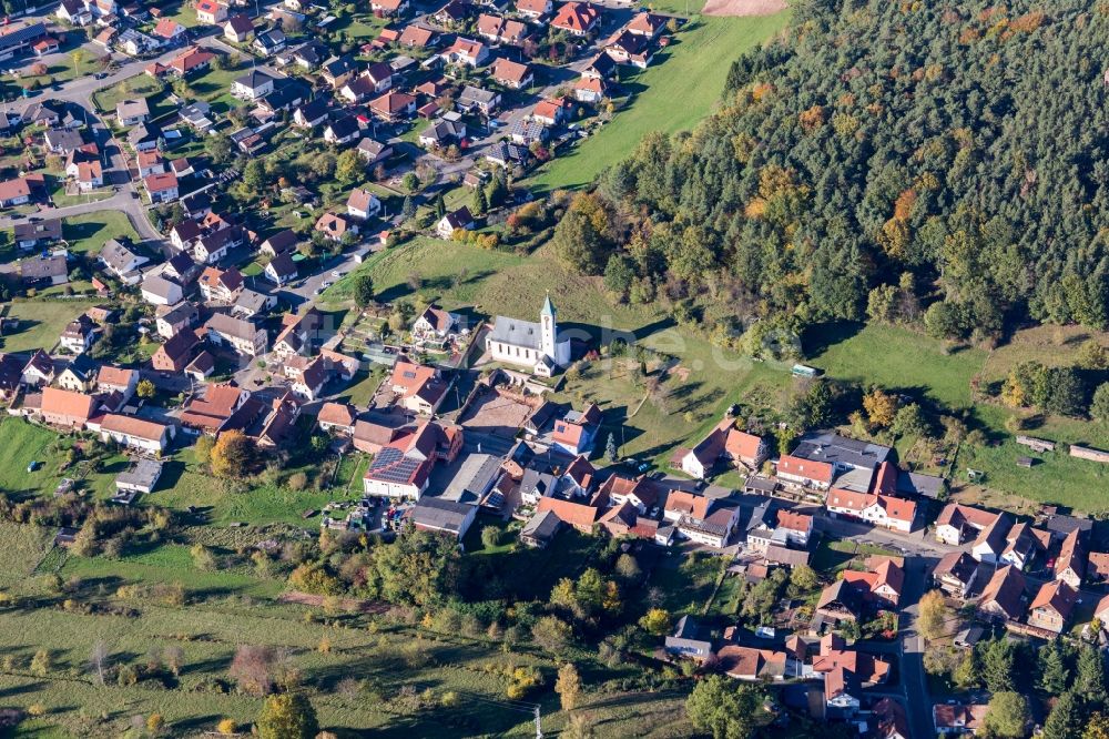 Schindhard von oben - Dorf - Ansicht in Schindhard im Bundesland Rheinland-Pfalz, Deutschland