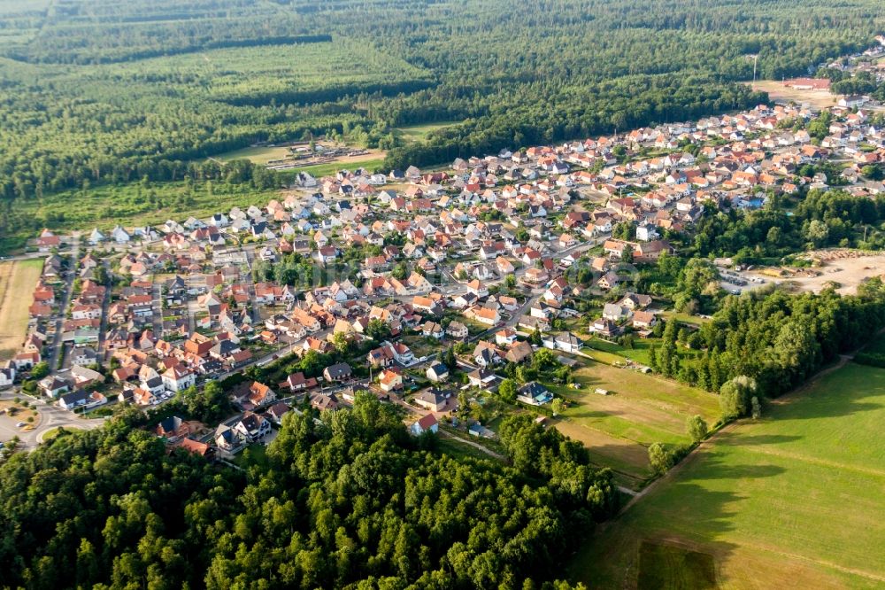 Schirrhein aus der Vogelperspektive: Dorf - Ansicht in Schirrhein in Grand Est, Frankreich