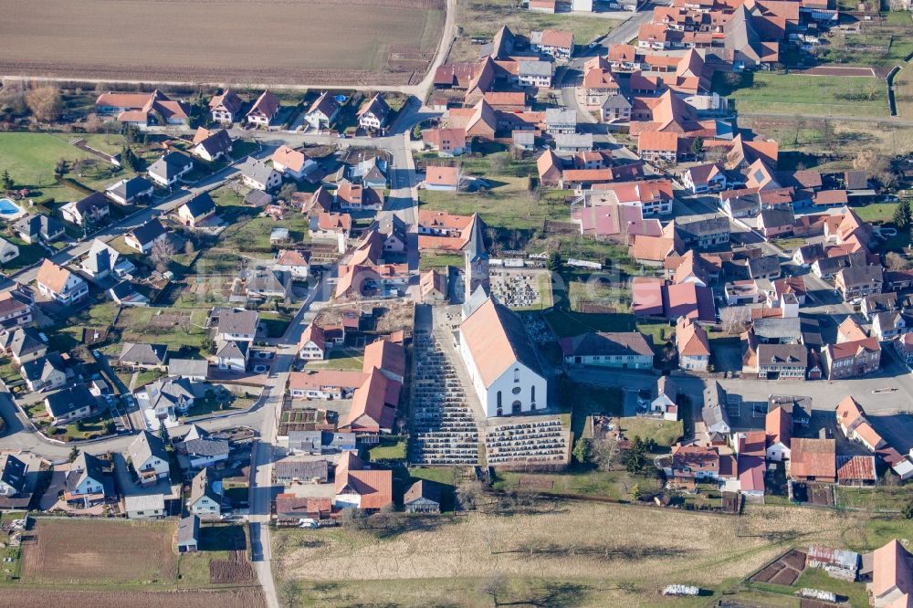 Luftbild Schleithal - Dorf - Ansicht in Schleithal in Grand Est, Frankreich