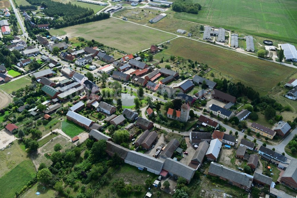 Luftbild Schönermark - Dorf - Ansicht in Schönermark im Bundesland Brandenburg, Deutschland