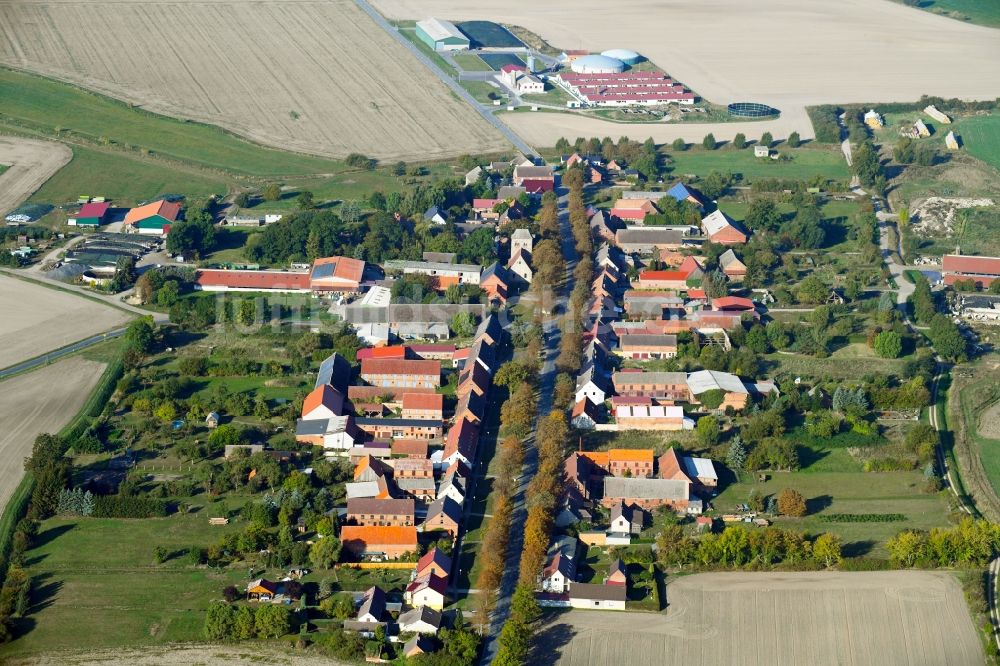 Schönhagen von oben - Dorf - Ansicht in Schönhagen im Bundesland Brandenburg, Deutschland