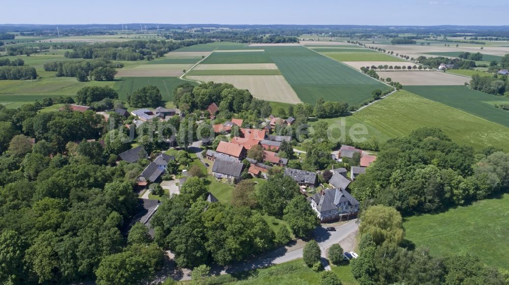 Luftaufnahme Schreyahn - Dorf - Ansicht in Schreyahn im Bundesland Niedersachsen, Deutschland