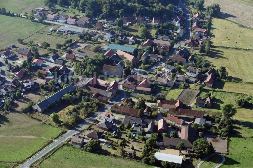 Schwanefeld von oben - Dorf - Ansicht von Schwanefeld im Bundesland Sachsen-Anhalt