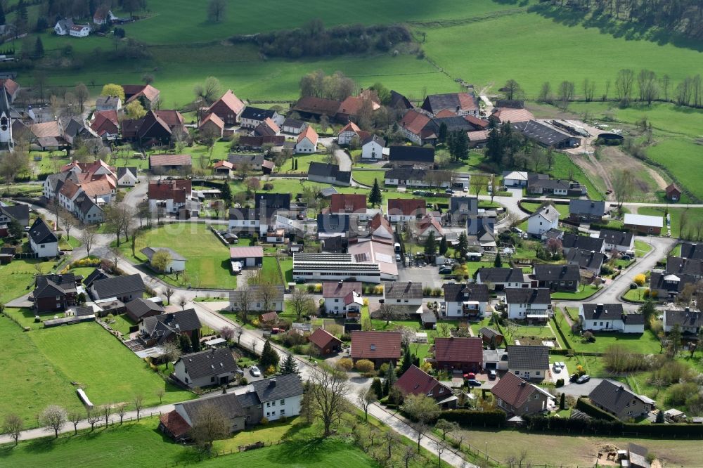 Luftbild Siddessen - Dorf - Ansicht von Siddessen im Bundesland Nordrhein-Westfalen