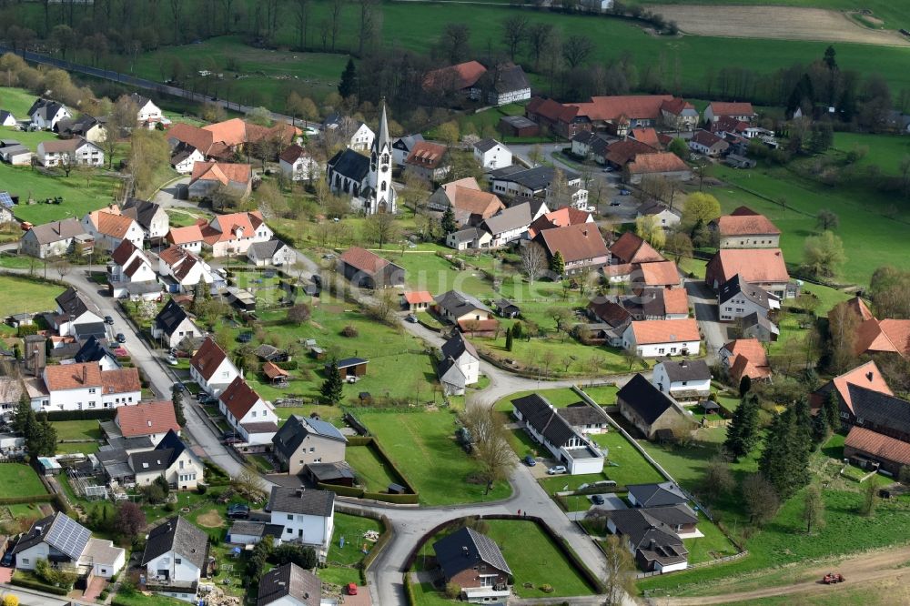 Luftbild Siddessen - Dorf - Ansicht von Siddessen im Bundesland Nordrhein-Westfalen