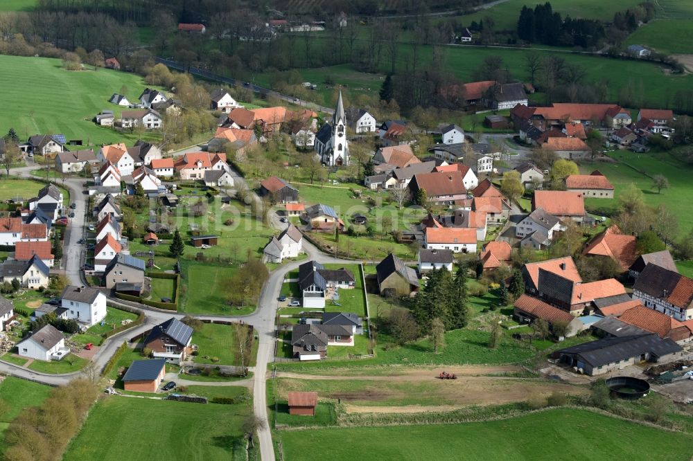 Siddessen von oben - Dorf - Ansicht von Siddessen im Bundesland Nordrhein-Westfalen