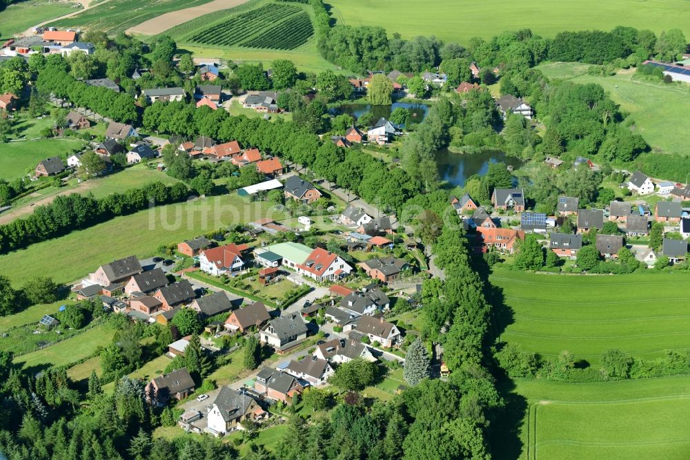 Luftaufnahme Sieversdorf - Dorf - Ansicht in Sieversdorf im Bundesland Schleswig-Holstein, Deutschland