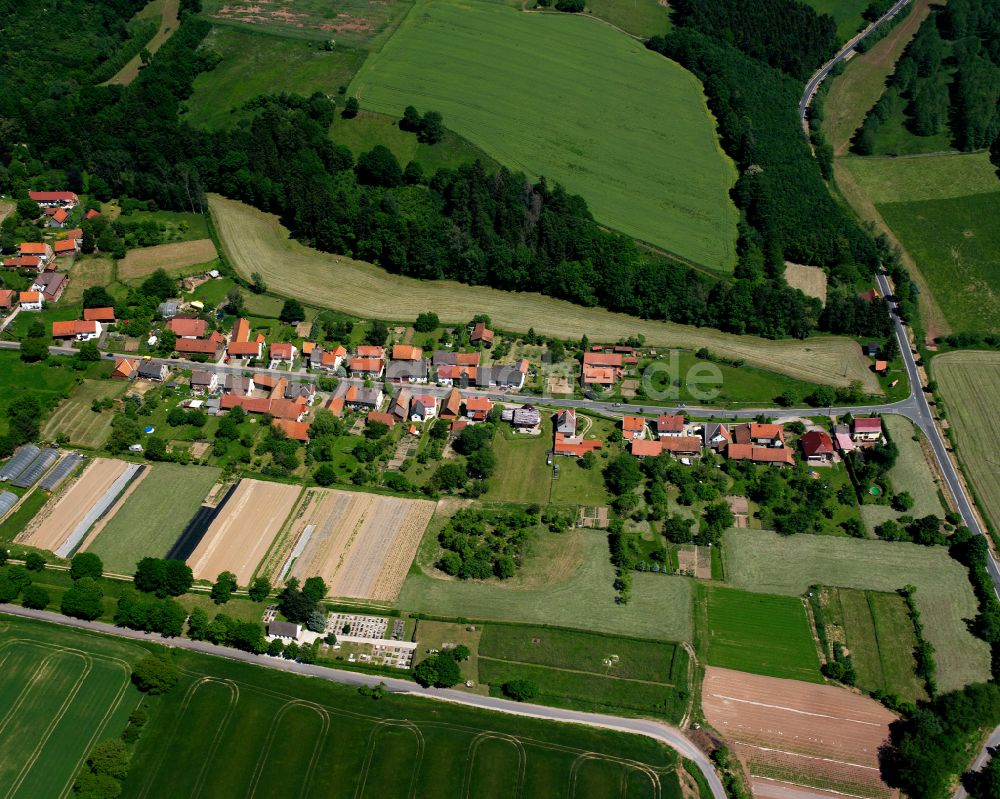 Silkerode von oben - Dorf - Ansicht in Silkerode im Bundesland Thüringen, Deutschland