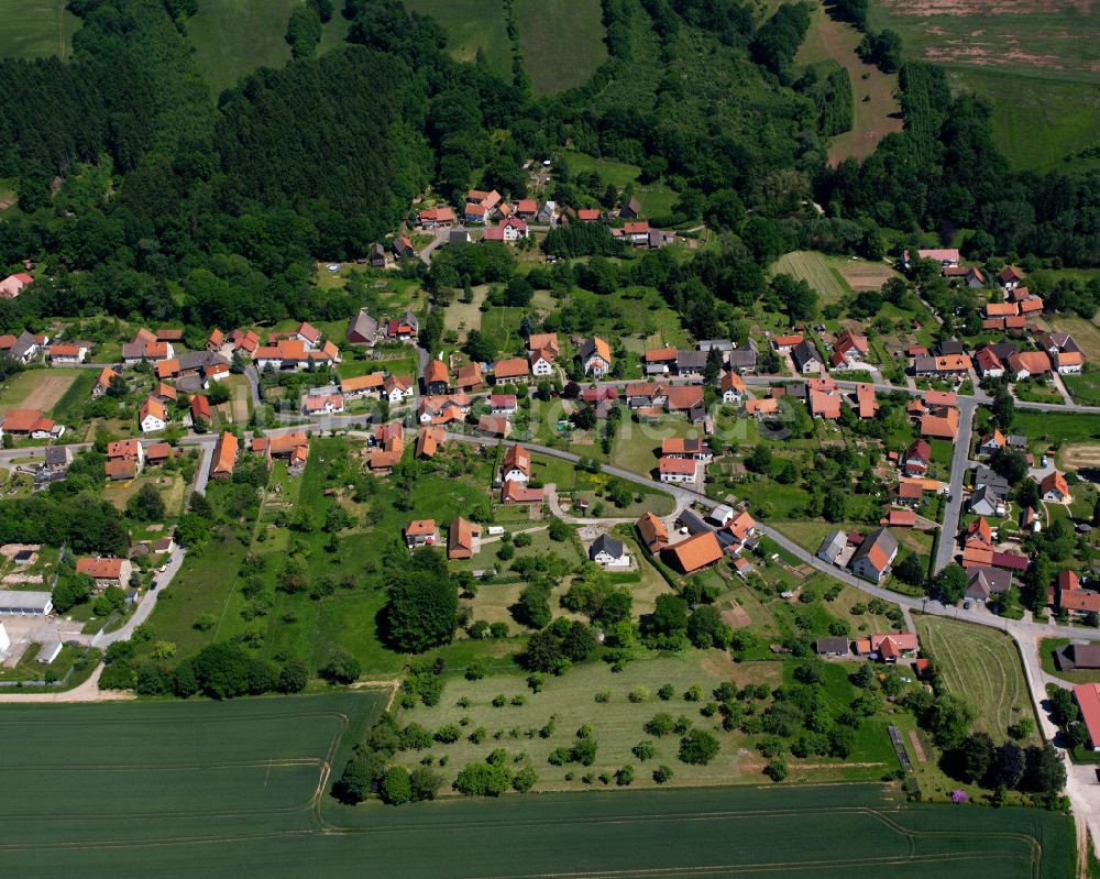 Silkerode aus der Vogelperspektive: Dorf - Ansicht in Silkerode im Bundesland Thüringen, Deutschland