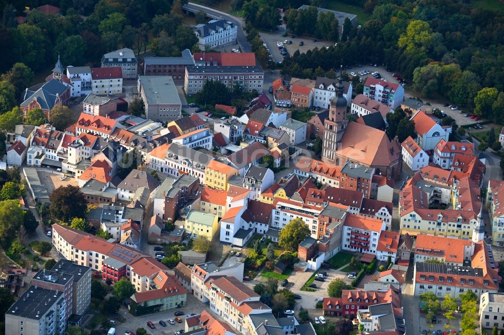 Luftaufnahme Slamen - Dorf - Ansicht in Slamen im Bundesland Brandenburg, Deutschland