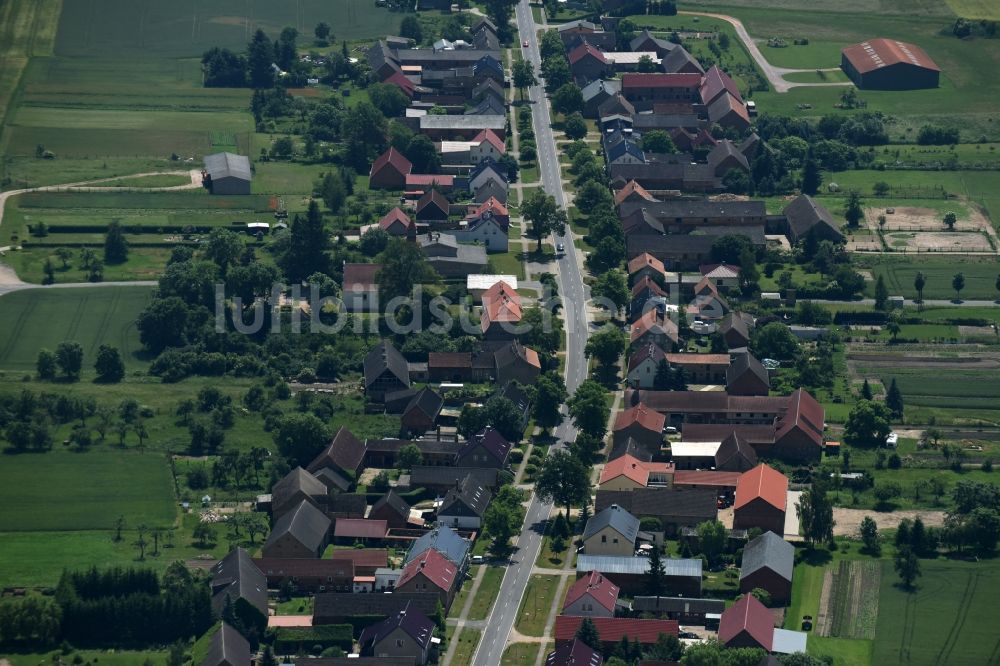 Luftaufnahme Sonnenberg - Dorf - Ansicht von Sonnenberg im Bundesland Brandenburg