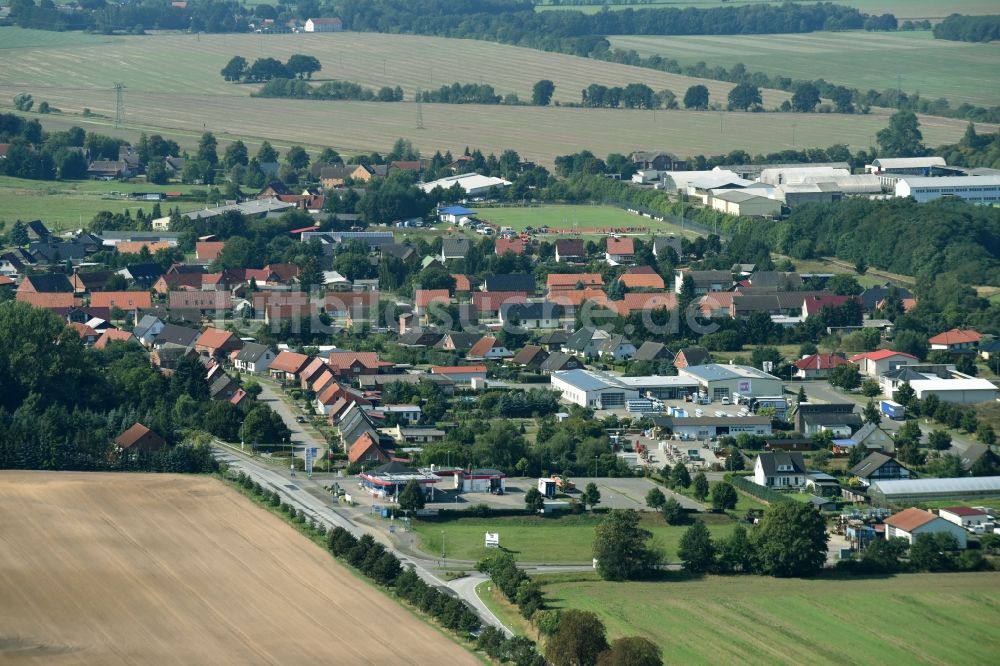 Spornitz aus der Vogelperspektive: Dorf - Ansicht von Spornitz im Bundesland Mecklenburg-Vorpommern