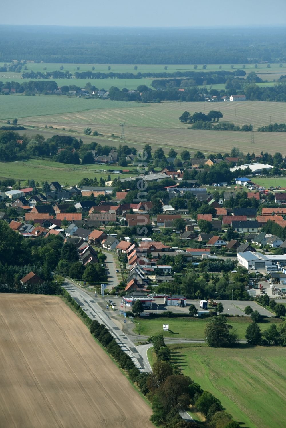 Luftaufnahme Spornitz - Dorf - Ansicht von Spornitz im Bundesland Mecklenburg-Vorpommern