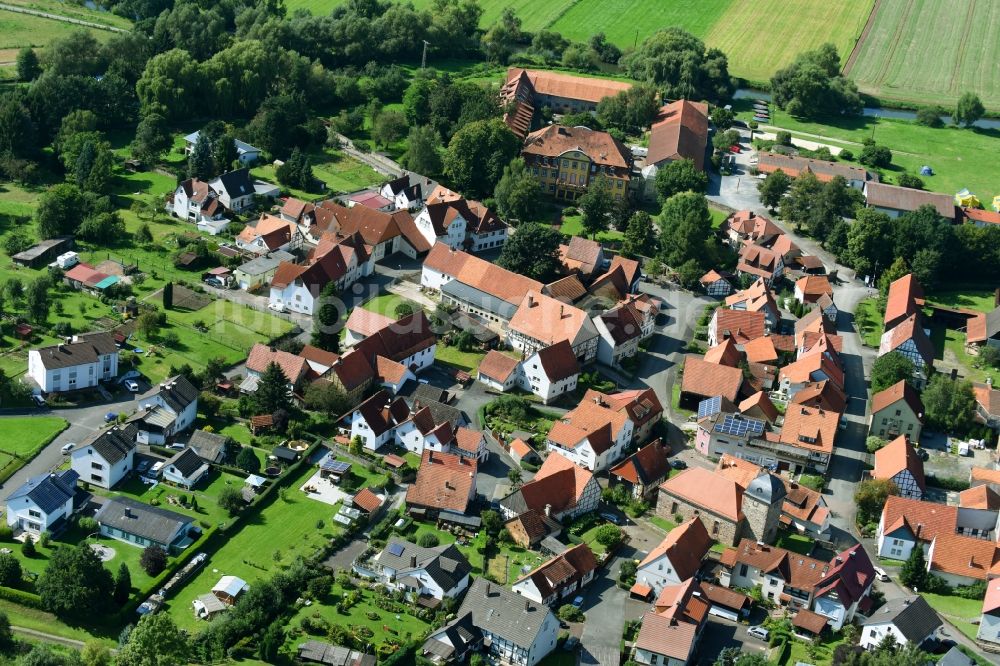 Luftbild Stammen - Dorf - Ansicht in Stammen im Bundesland Hessen, Deutschland