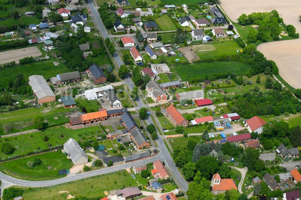 Steffenshagen von oben - Dorf - Ansicht in Steffenshagen im Bundesland Brandenburg, Deutschland