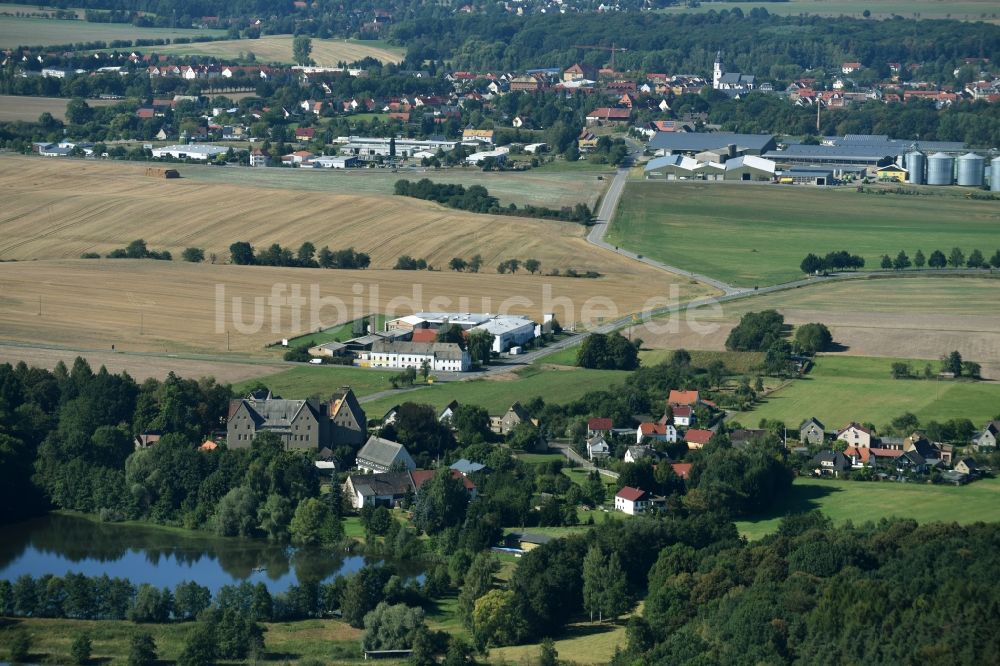 Luftaufnahme Streitwald - Dorf - Ansicht von Streitwald im Bundesland Sachsen