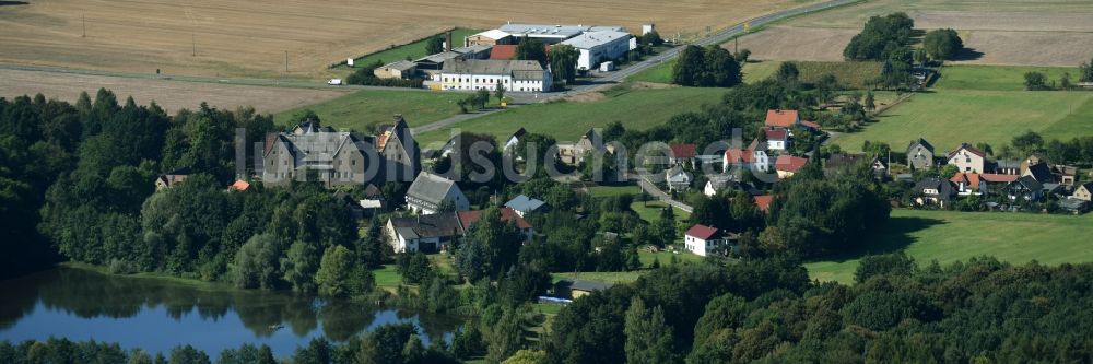 Streitwald von oben - Dorf - Ansicht von Streitwald im Bundesland Sachsen