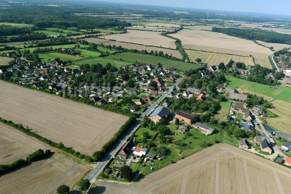 Luftaufnahme Talkau - Dorf - Ansicht von Talkau im Bundesland Schleswig-Holstein