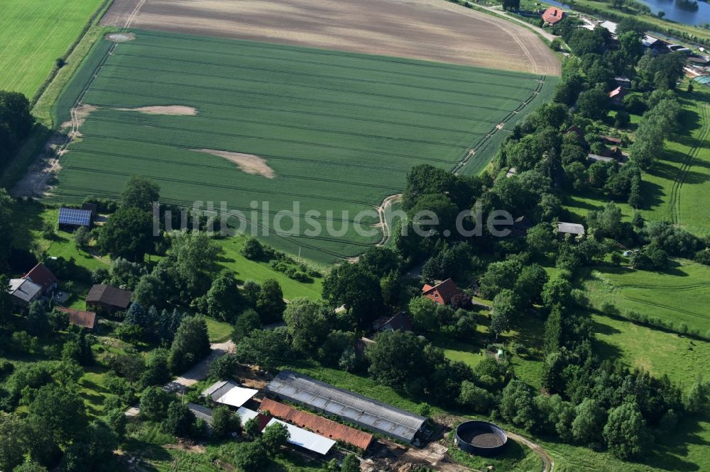 Luftbild Teldau - Dorf - Ansicht von Teldau im Bundesland Mecklenburg-Vorpommern