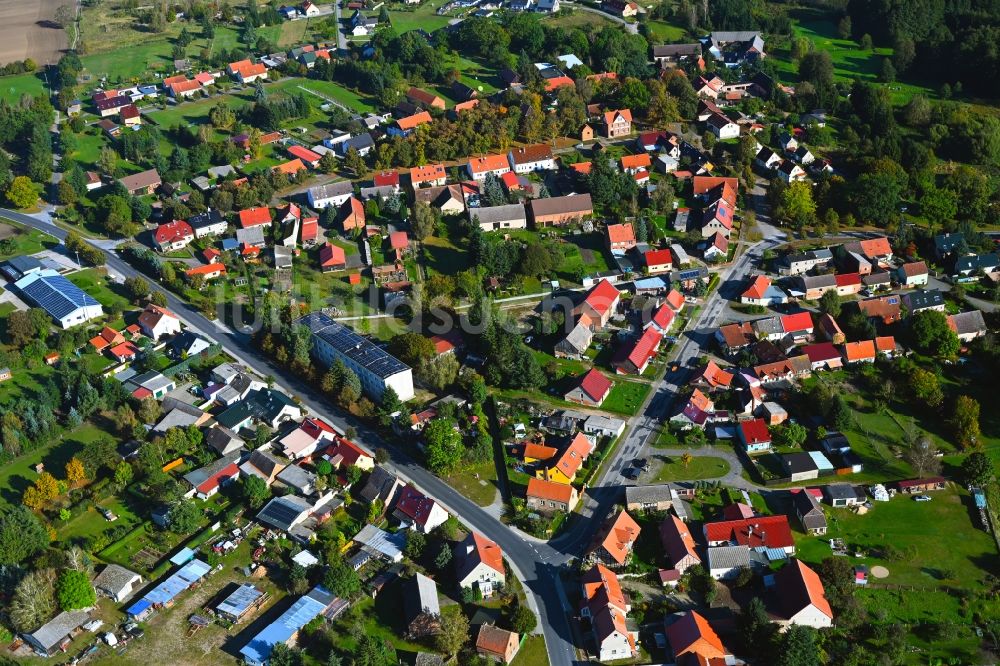 Luftbild Temnitzquell - Dorf - Ansicht in Temnitzquell im Bundesland Brandenburg, Deutschland