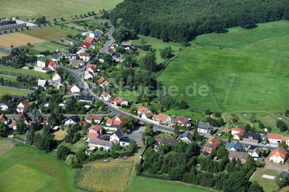 Luftaufnahme Tiefensee - Dorf - Ansicht von Tiefensee im Bundesland Sachsen