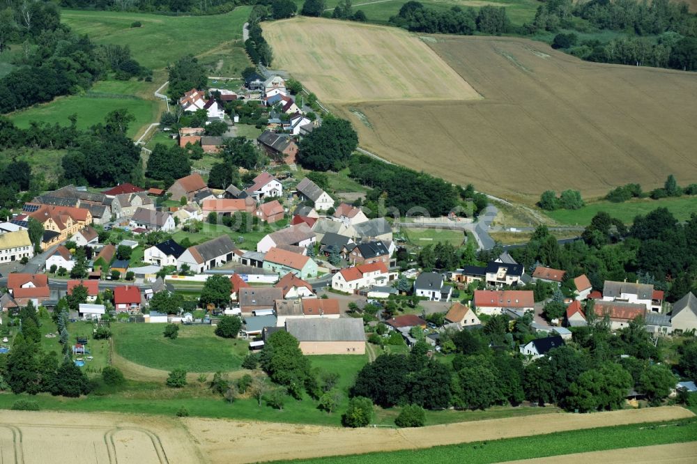 Tiefensee von oben - Dorf - Ansicht von Tiefensee im Bundesland Sachsen