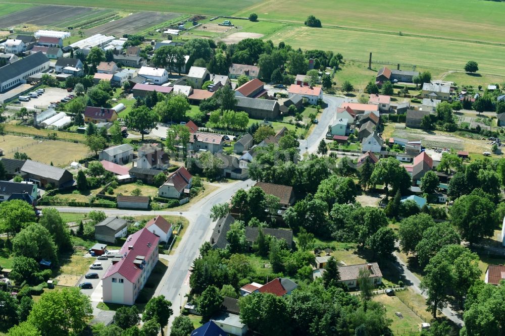 Trechwitz von oben - Dorf - Ansicht in Trechwitz im Bundesland Brandenburg, Deutschland