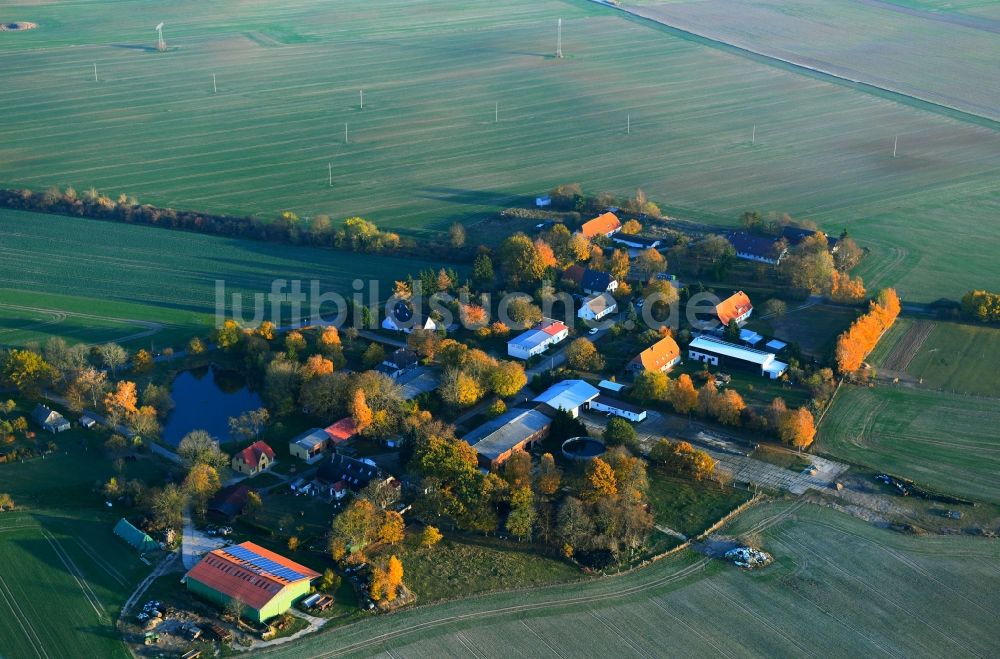 Luftaufnahme Trostfelde - Dorf - Ansicht in Trostfelde im Bundesland Mecklenburg-Vorpommern, Deutschland